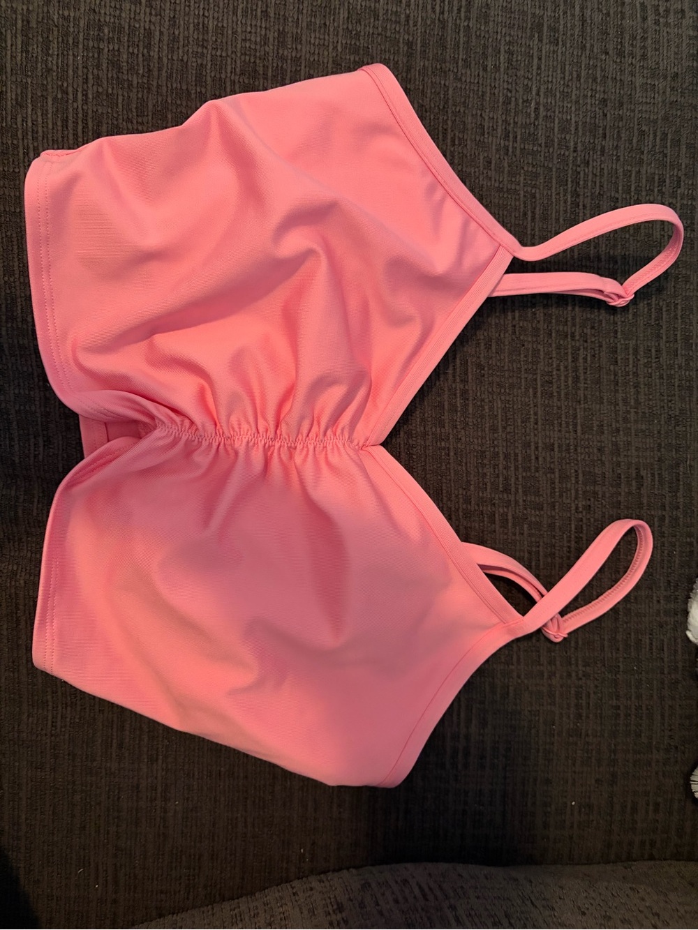 PINK Victoria's Secret Coral Pink One-Piece Swim Top